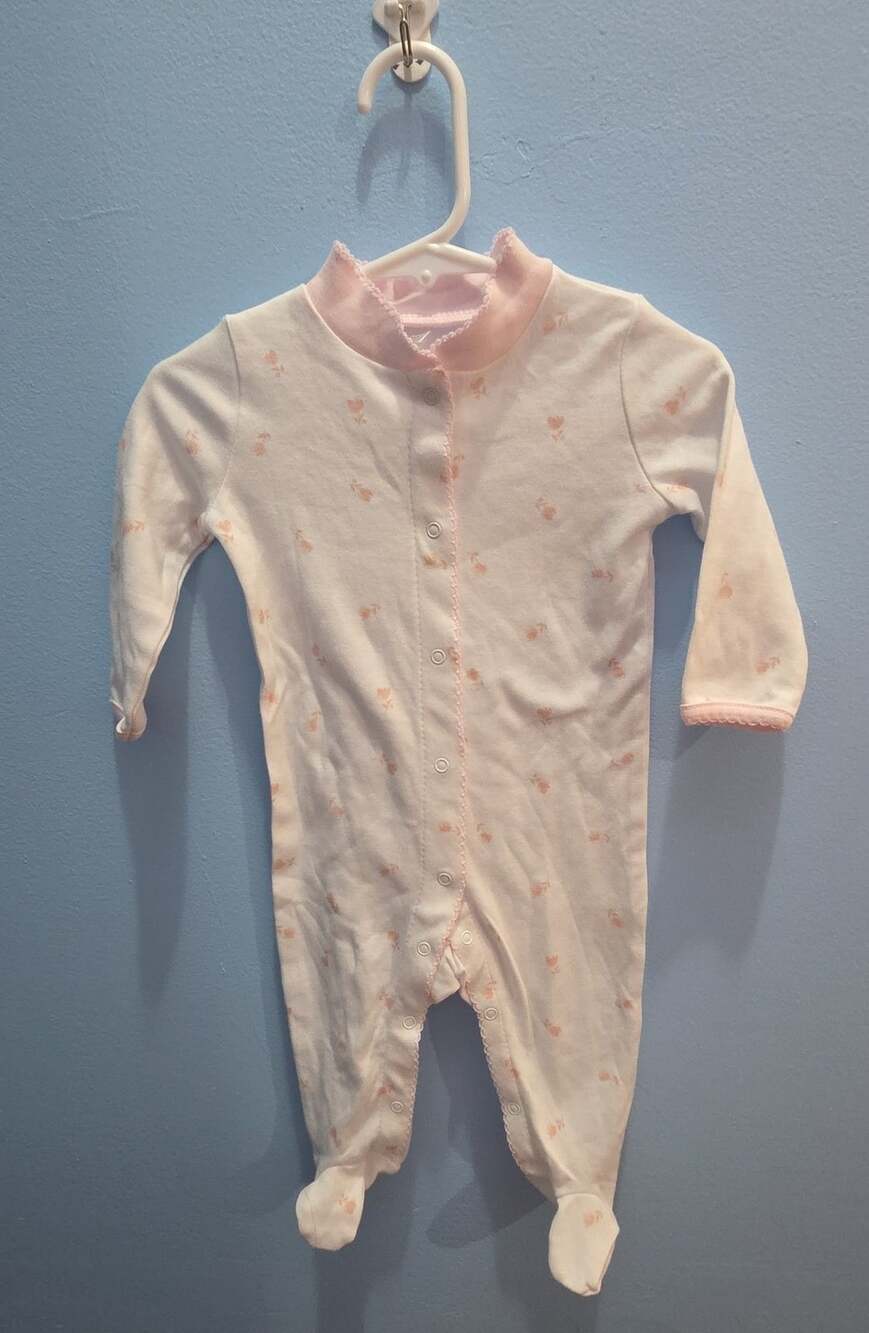 Luxe Threads Footed Sleep N Play 3-6M Pink Floral